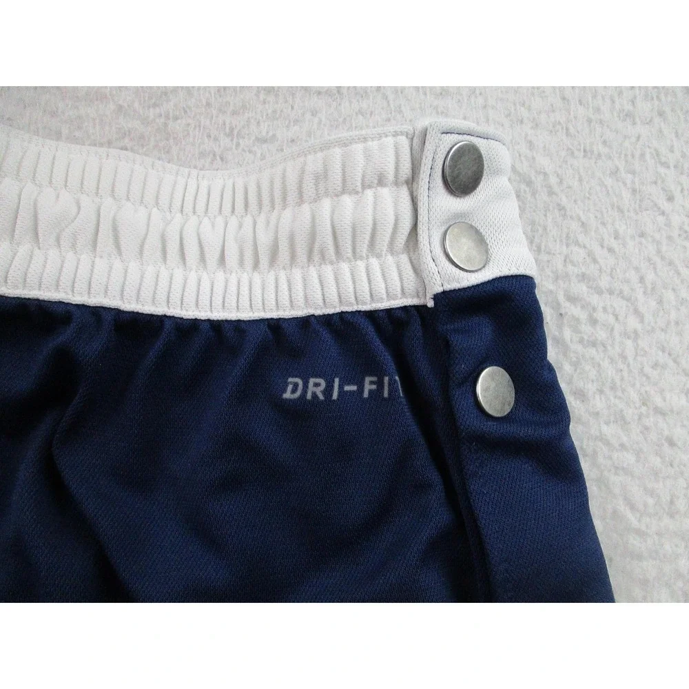 Jordan Pants Mens Large Navy Dri-FIT Snap Button Tear Away Warm Up AH1551-410‎